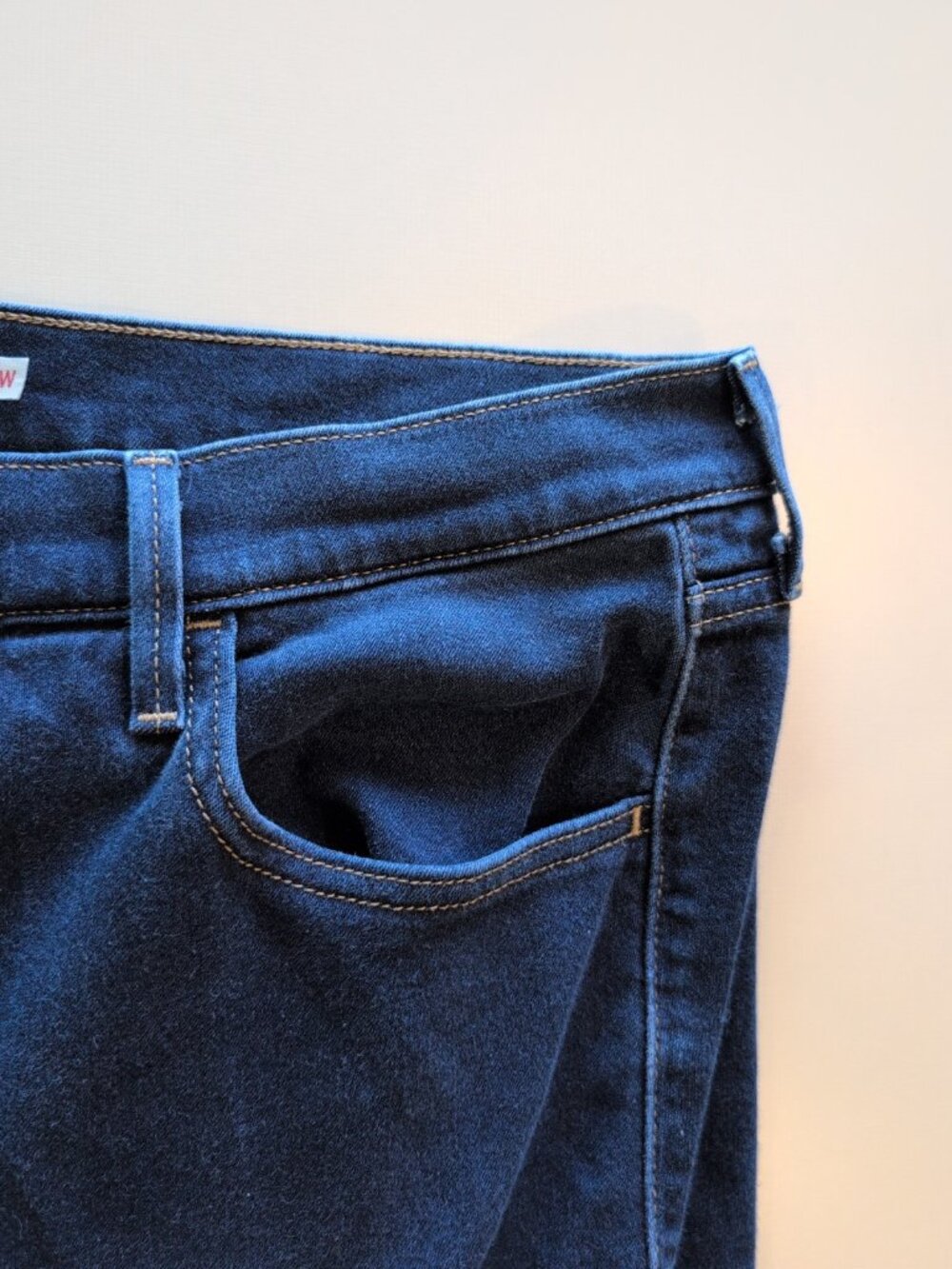 Levi's 720 High Rise Super Skinny Pants Women's 22W Blue Jeans Solid Button Fly - Picture 4 of 12